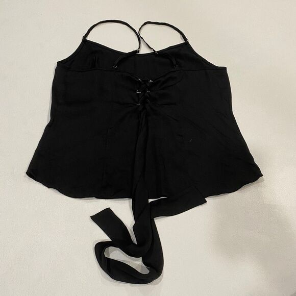 Free People Intimately Black Cami Tank Top Adjustable Straps Size S Small - Picture 2 of 4